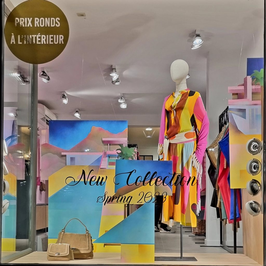 Vitrine Uessential: décor Palm Spring.